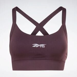New Reebok x Victoria Beckham Seamless Bra in Eggplant Women's Size M